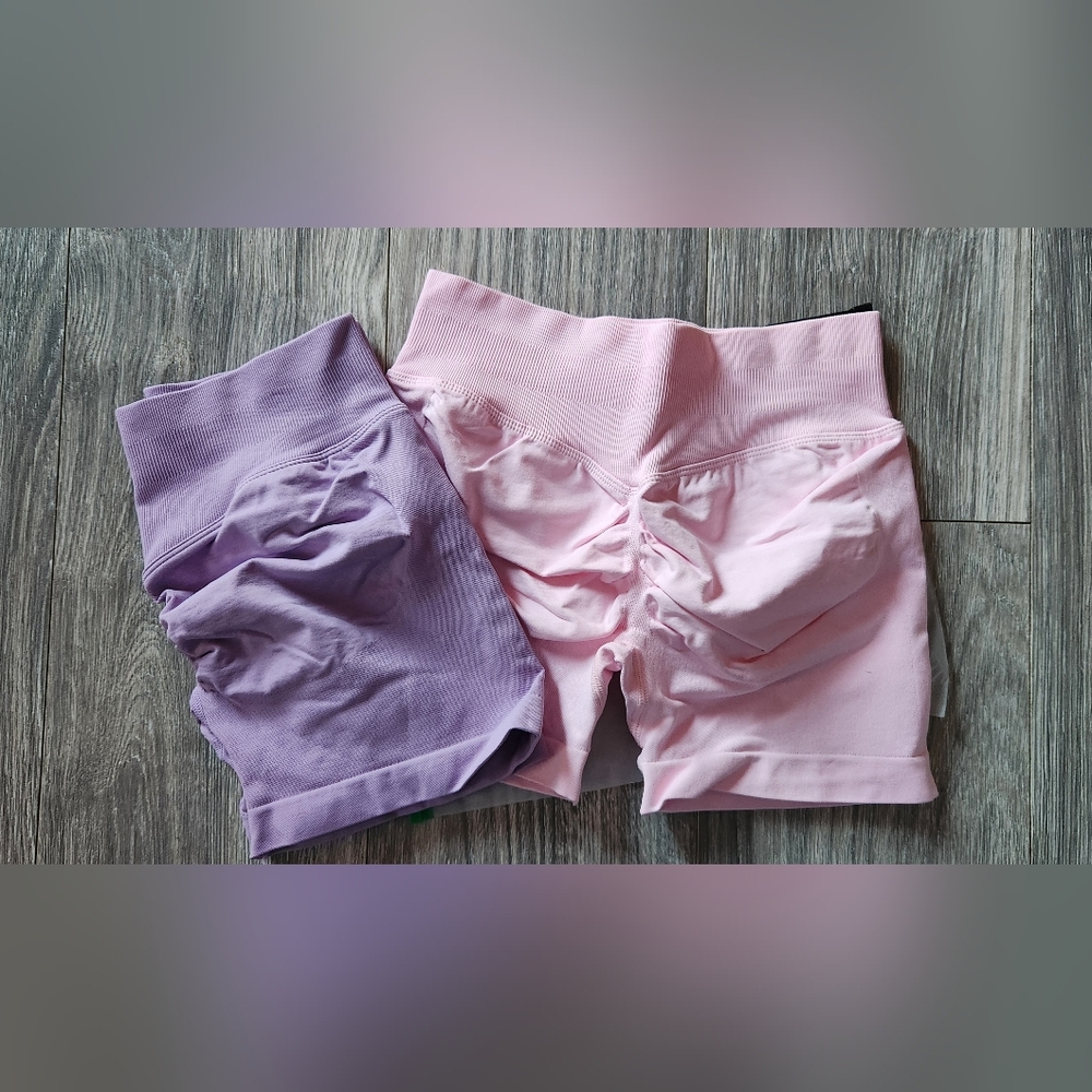 SHEIN Women's Shorts in Purple and Pink